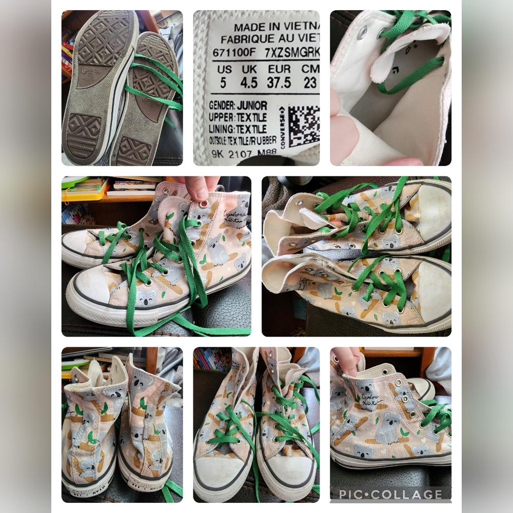 (SHOES) Youth Girls size 5 Converse nature shoes